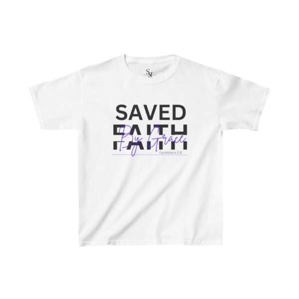 Kids Saved By Grace Through Faith Cotton™ Tee - Image 3